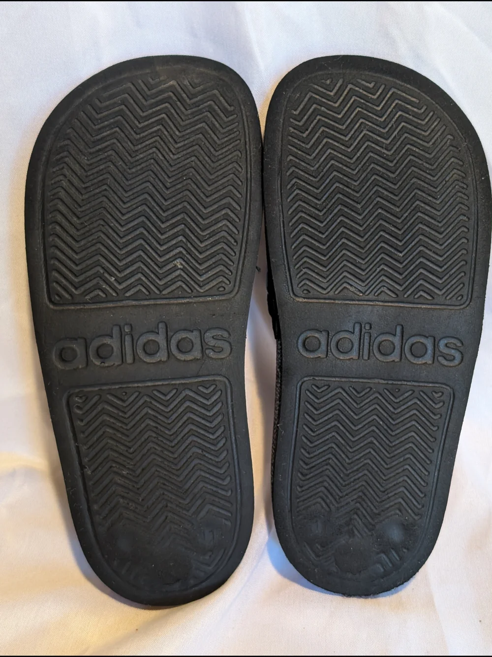 Adidas Black & White Slide Sandals